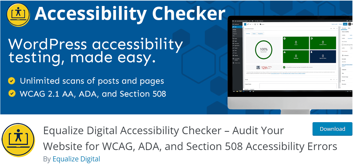 Equalize Digital Accessibility Checker